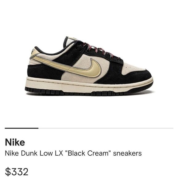 Nike Dunk Low LX "Black Cream" sneakers - Picture 2 of 10